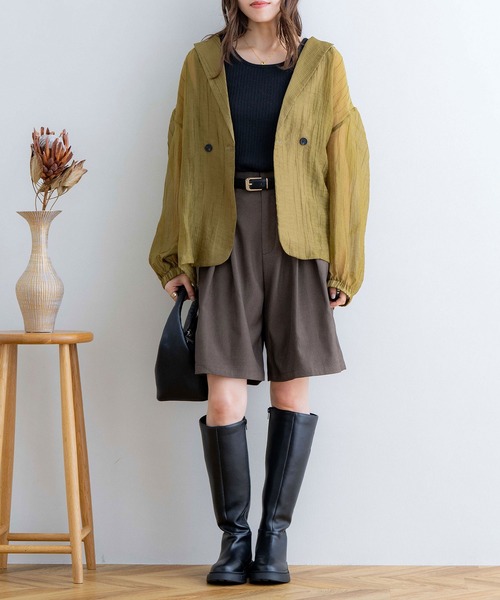 【新品】DRESSLAVE シアージャケット セール】 〈手洗い可能〉シアー ジャケット （テーラード