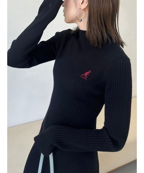 LILY BROWN(リリーブラウン)の「【LILY BROWN×KANGOL】【WEB限定カラー】ミニニットワンピース(ワンピース・レディース・レッド/ピンク/ブラック/グレー・FREE)」の9枚目の写真