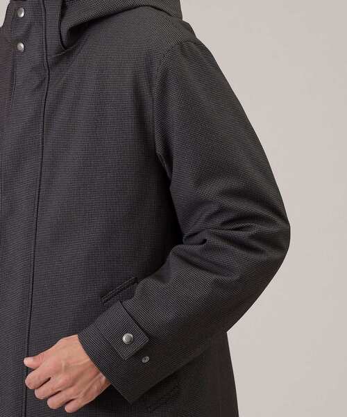 TAKEO KIKUCHI（タケオキクチ）の「◆【3WAY】ハウンズトゥース ダウンライナー コート（その他アウター・メンズ・グレー系その他7/ダークグレー・01/02/03/04）」の3枚目の写真