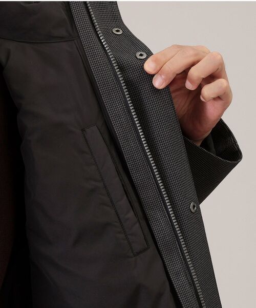 TAKEO KIKUCHI（タケオキクチ）の「◆【3WAY】ハウンズトゥース ダウンライナー コート（その他アウター・メンズ・グレー系その他7/ダークグレー・01/02/03/04）」の8枚目の写真