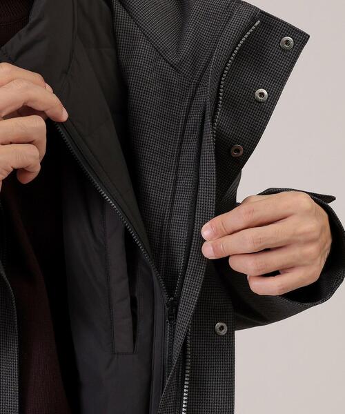 TAKEO KIKUCHI（タケオキクチ）の「◆【3WAY】ハウンズトゥース ダウンライナー コート（その他アウター・メンズ・グレー系その他7/ダークグレー・01/02/03/04）」の19枚目の写真