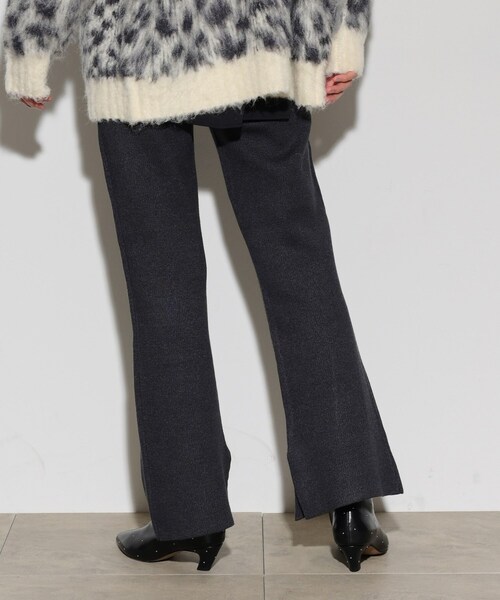 GALLEST（ギャレスト）の「ニットアップスリットパンツ（その他パンツ・レディース・アイボリー/グレー系4/チャコール・38）」の14枚目の写真