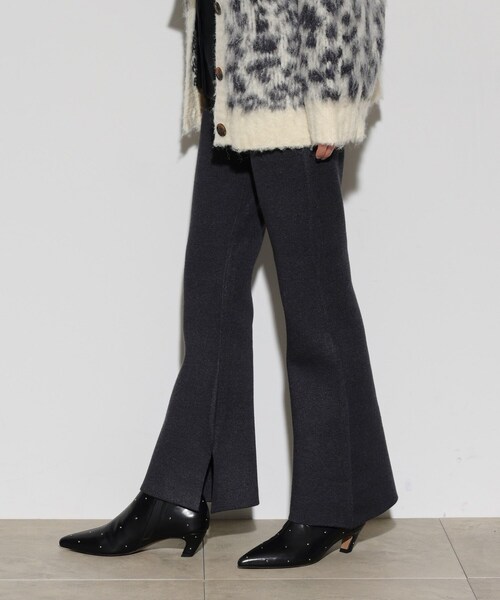 GALLEST（ギャレスト）の「ニットアップスリットパンツ（その他パンツ・レディース・アイボリー/グレー系4/チャコール・38）」の15枚目の写真