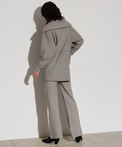 GALLEST（ギャレスト）の「ニットアップスリットパンツ（その他パンツ・レディース・アイボリー/グレー系4/チャコール・38）」の19枚目の写真