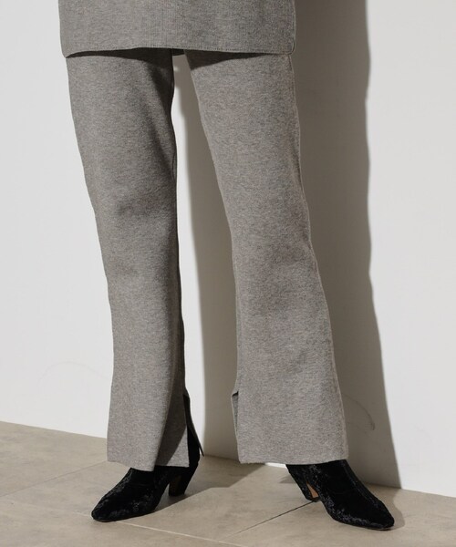 GALLEST（ギャレスト）の「ニットアップスリットパンツ（その他パンツ・レディース・アイボリー/グレー系4/チャコール・38）」の20枚目の写真