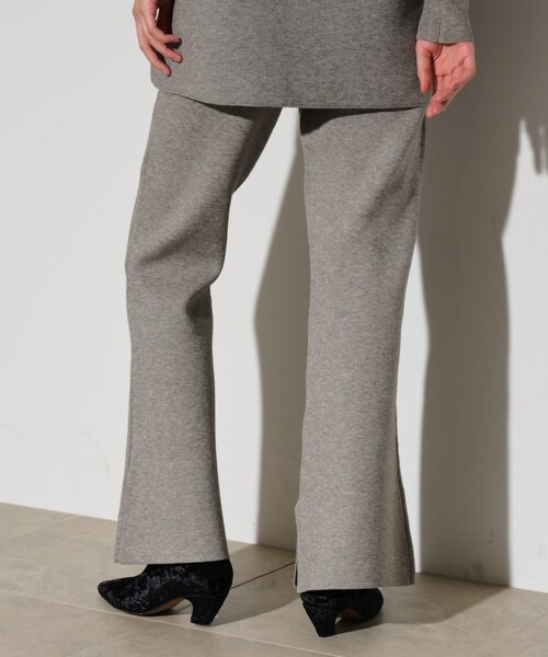 GALLEST（ギャレスト）の「ニットアップスリットパンツ（その他パンツ・レディース・アイボリー/グレー系4/チャコール・38）」の21枚目の写真