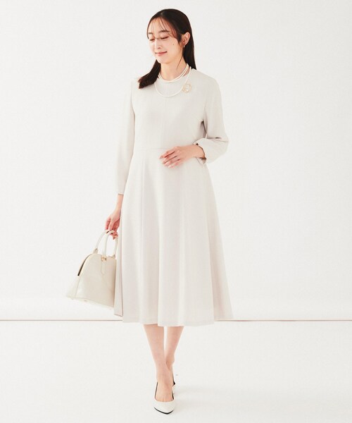 UNTITLED(アンタイトル)の「【通勤】フレアワンピース(ワンピース・レディース・ネイビー/ブラック/ナチュラル・00/01/02/03/04/42/44/46/48/50)」の15枚目の写真