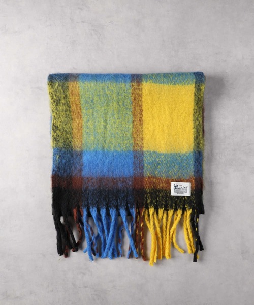 Right-on(ライトオン)の「チェック柄大判ストール(ストール/ショール・レディース・ブラウン/ブルー・ONE SIZE)」の15枚目の写真