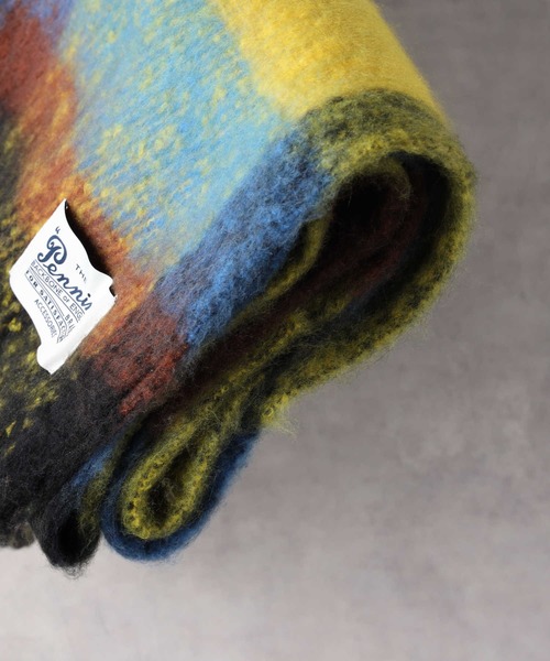 Right-on(ライトオン)の「チェック柄大判ストール(ストール/ショール・レディース・ブラウン/ブルー・ONE SIZE)」の20枚目の写真