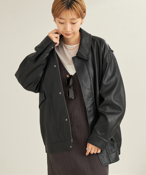 Plage Leather Like ブルゾン 36 Plage Leather Like ブルゾン 36