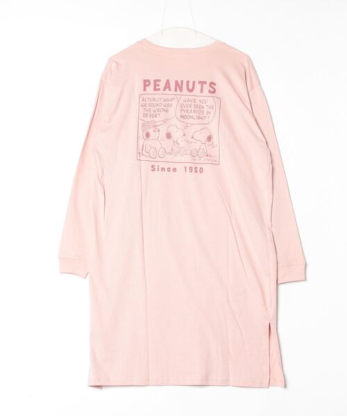 PEANUTS(ピーナッツ)の「PEANUTS プリントスーパーBIGロング長袖Tシャツ(Tシャツ/カットソー・メンズ・ブルーグレー/ピンクベージュ/杢グレー/オートミール/チャコール/ラベンダー・M/L)」の11枚目の写真