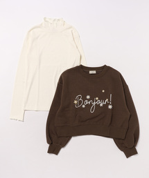 trois lapins kp | Ｔシャツ＆トレーナーセット(140～160)(スウェット)