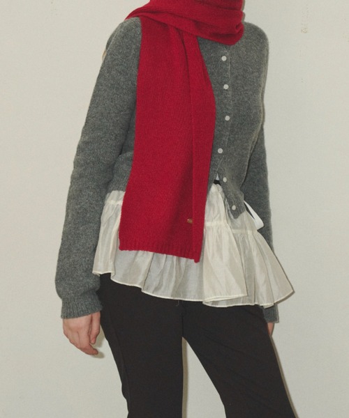 GIUNON(ジウノン)の「adjustable mini sheer skirt / アジャスタブルミニシアースカート(スカート・レディース・ブラック/ホワイト・FREE)」の12枚目の写真