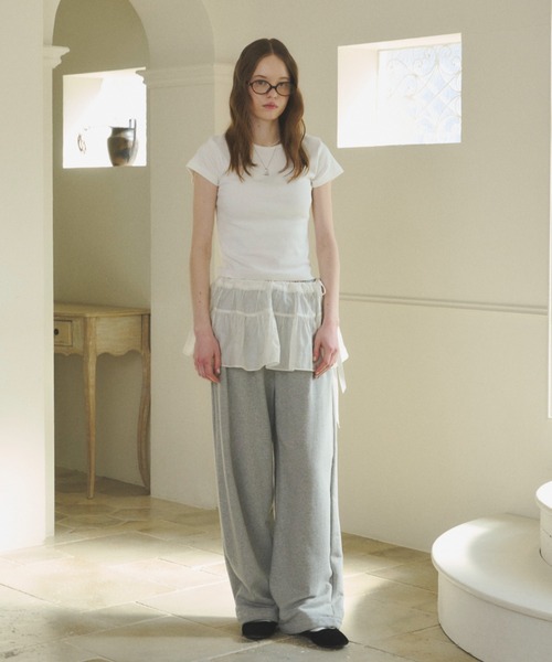 半額ストア セール】adjustable mini sheer skirt / アジャスタブルミニ スカート