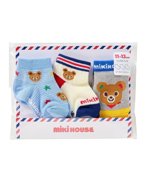 MIKI HOUSE（ミキハウス）の「ローカットソックスパック３足セット(11cm-17cm)（ソックス/靴下・キッズ・イエロー/ピンク/ブルー/マルチ・15cm/13cm/11cm/11-13cm/13-15cm/15-17cm）」の20枚目の写真