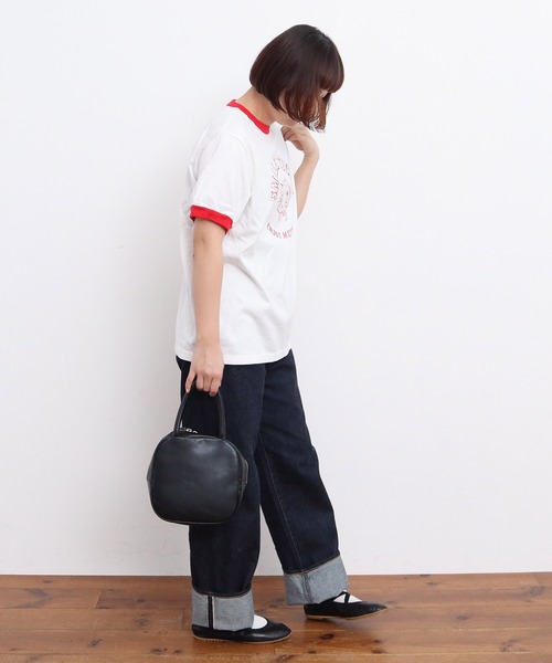 CHILD WOMAN（チャイルドウーマン）の「smile tigerリンガーTシャツ（Tシャツ/カットソー・レディース・ブルー/ホワイト・FREE）」の20枚目の写真