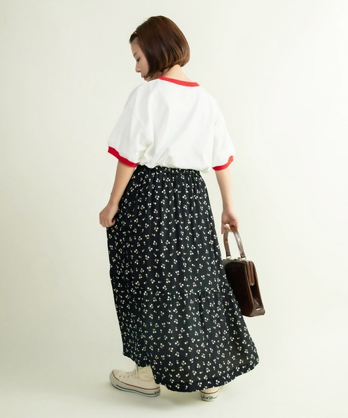 CHILD WOMAN（チャイルドウーマン）の「smile tigerリンガーTシャツ（Tシャツ/カットソー・レディース・ブルー/ホワイト・FREE）」の13枚目の写真