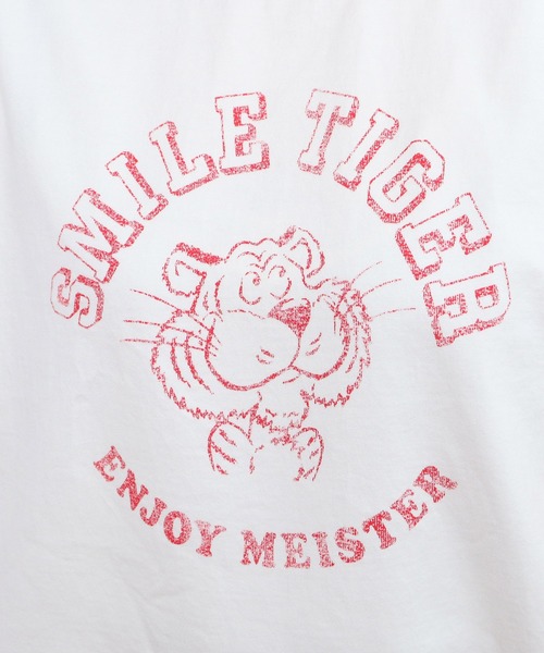 売れ筋商品|||CHILD WOMAN チャイルドウーマン  smile tiger リンガーTシャツ CHILD WOMAN - smile tiger リンガーTシャツ (0101CT006251