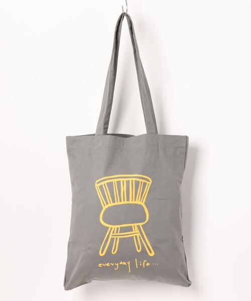 contra bo nepre(コントラ ボ ネプレ )の「【contra bo nepre/コントラ ボ ネプレ】トートバッグ decorer tote life(トートバッグ・レディース・グレー・FREE)」の3枚目の写真
