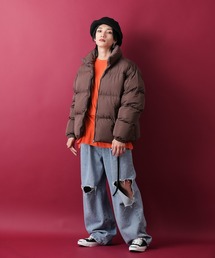 a.p.o.v.（エーピーオービー）の「a.p.o.v. マットキルティングオーバーサイズ中綿ジャケット（ダウンジャケット/コート）」