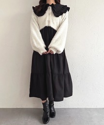 フリルW襟ワンピース【ZOZOTOWN限定アイテム】