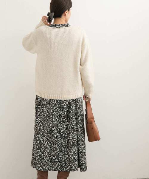 極美品♪かぐれ アーバンリサーチ プリントピンタックワンピース 花柄 小花柄プリントワンピース（ワンピース）｜かぐれ（カグレ）の