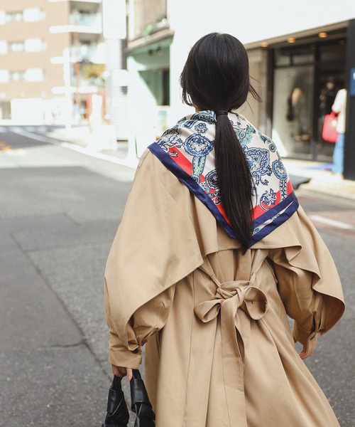 Bonjour Sagan（ボンジュールサガン）の「柄スカーフ(90×90)（バンダナ/スカーフ・レディース・レッド/ネイビー/その他・FREE）」の15枚目の写真