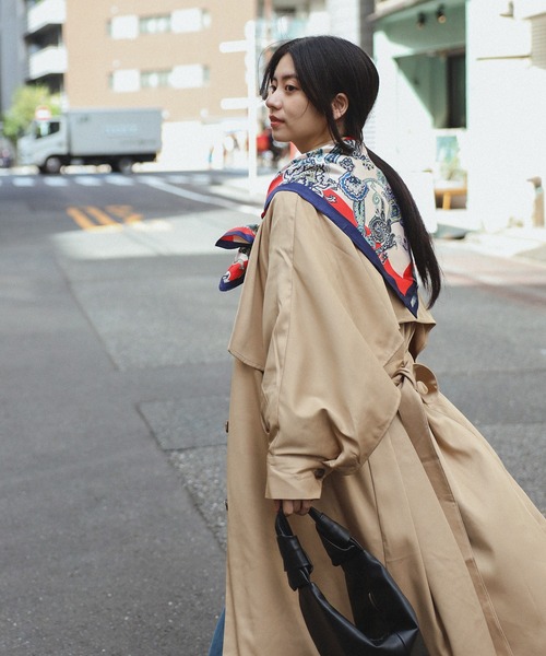 Bonjour Sagan（ボンジュールサガン）の「柄スカーフ(90×90)（バンダナ/スカーフ・レディース・レッド/ネイビー/その他・FREE）」の18枚目の写真