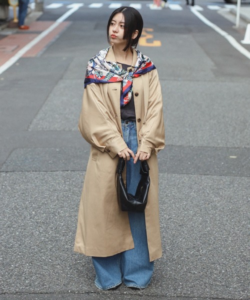 Bonjour Sagan（ボンジュールサガン）の「柄スカーフ(90×90)（バンダナ/スカーフ・レディース・レッド/ネイビー/その他・FREE）」の21枚目の写真