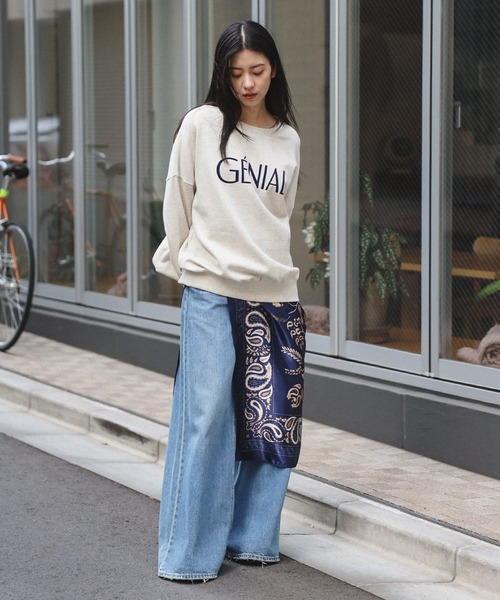 Bonjour Sagan（ボンジュールサガン）の「柄スカーフ(90×90)（バンダナ/スカーフ・レディース・レッド/ネイビー/その他・FREE）」の6枚目の写真