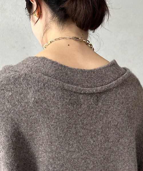 【セール】Vネックルーズプルオーバー(ニット/セーター)|DouDou(ドゥドゥ) 【セール】Vネックルーズプルオーバー(ニット/セーター)|DouDou(ドゥドゥ)