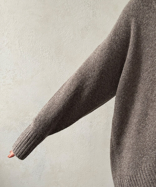 【セール】Vネックルーズプルオーバー(ニット/セーター)|DouDou(ドゥドゥ) 【セール】Vネックルーズプルオーバー(ニット/セーター)|DouDou(ドゥドゥ)