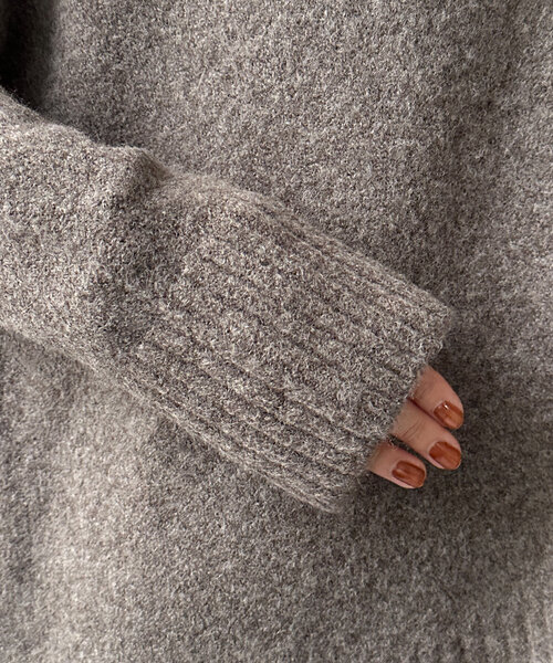 【セール】Vネックルーズプルオーバー(ニット/セーター)|DouDou(ドゥドゥ) 【セール】Vネックルーズプルオーバー(ニット/セーター)|DouDou(ドゥドゥ)