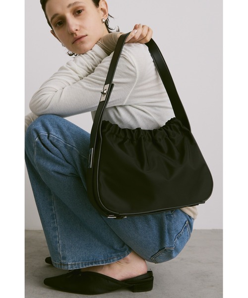 Anne  編み込みハンド コンバーチブル 2WAY ショルダー SHIPS｜quaranciel: フロントフック 2way ショルダー バッグ