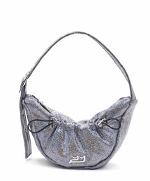mecre ハンドバッグ　シルバー バックルベルト 巾着 ショルダーバッグ（ショルダーバッグ