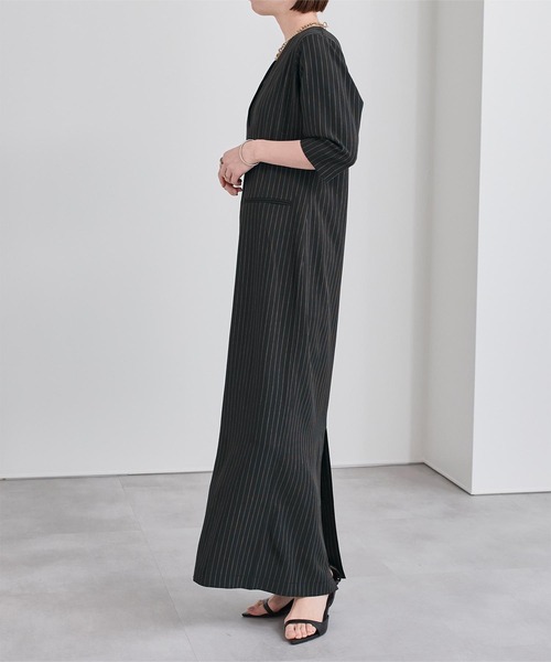 UR'S（ユアーズ）の「ディープVネックワンピース（ワンピース・レディース・ブルー系その他/ブラック系その他/グレー系その他・MT/M/L/S）」の19枚目の写真