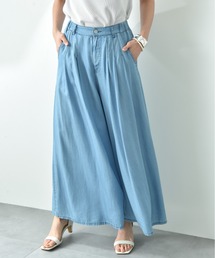 バイオシルクタックワイドパンツ