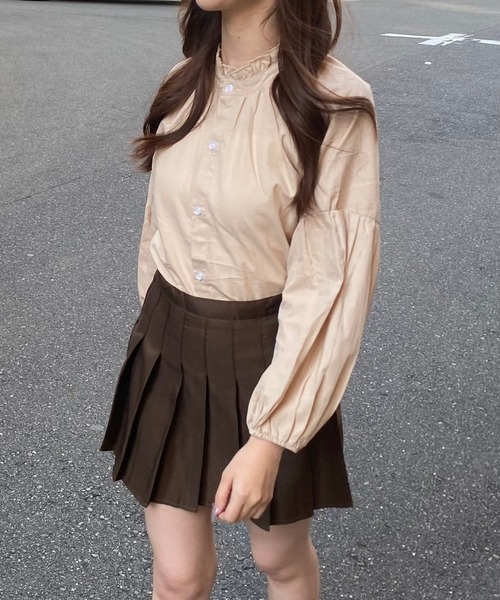 merrylatte（メリーラテ）の「レトロブラウス（シャツ/ブラウス・レディース・ベージュ・FREE）」の3枚目の写真