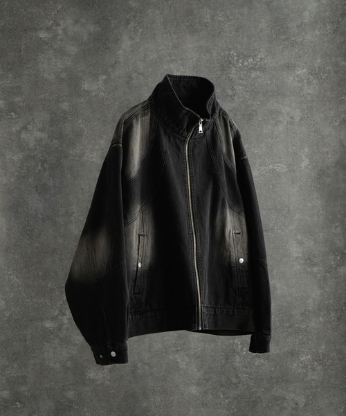 ジャケット・アウター ADRER 3wayzip sleeve blast denim blouson 3way zip sleeve blast denim blouson / 3ウェイジップスリーブ