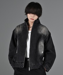 ADRER（アドラー）の「3way zip sleeve blast denim blouson / 3ウェイジップスリーブブラストデニムブルゾン（デニムジャケット）」