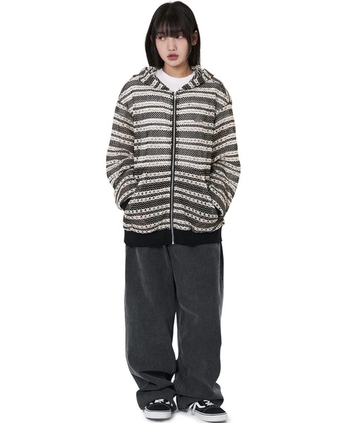 ★OY★LOGO CROCHET HOODIE ZIP UP - BLACK★正規品/直送料込 IMG_6503.jpg?v=1729569568&