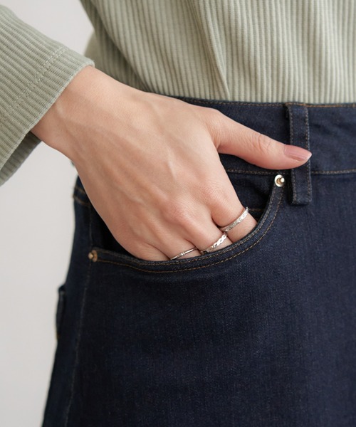 ikka(イッカ)の「デニムロングスカート(スカート・レディース・ダークネイビー/ブルー/ブラック・M/L/S)」の19枚目の写真