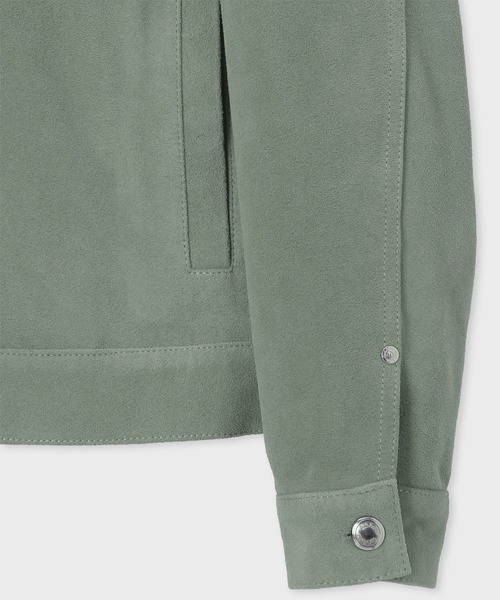 Paul Smith（ポールスミス）の「カラースエード ブルゾン / 153167 384ZLB（ライダースジャケット・メンズ・ダークオリーブ/ピンク・LARGE/MEDIUM/X-LARGE）」の4枚目の写真