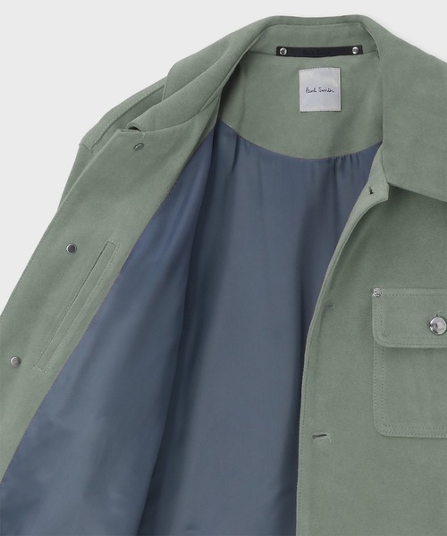 Paul Smith（ポールスミス）の「カラースエード ブルゾン / 153167 384ZLB（ライダースジャケット・メンズ・ダークオリーブ/ピンク・LARGE/MEDIUM/X-LARGE）」の6枚目の写真