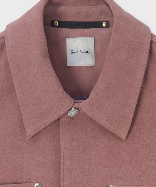 Paul Smith（ポールスミス）の「カラースエード ブルゾン / 153167 384ZLB（ライダースジャケット・メンズ・ダークオリーブ/ピンク・LARGE/MEDIUM/X-LARGE）」の7枚目の写真