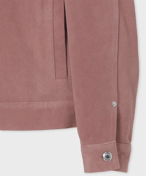 Paul Smith（ポールスミス）の「カラースエード ブルゾン / 153167 384ZLB（ライダースジャケット・メンズ・ダークオリーブ/ピンク・LARGE/MEDIUM/X-LARGE）」の8枚目の写真