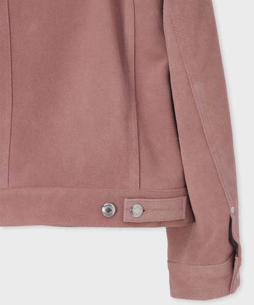 Paul Smith（ポールスミス）の「カラースエード ブルゾン / 153167 384ZLB（ライダースジャケット・メンズ・ダークオリーブ/ピンク・LARGE/MEDIUM/X-LARGE）」の9枚目の写真