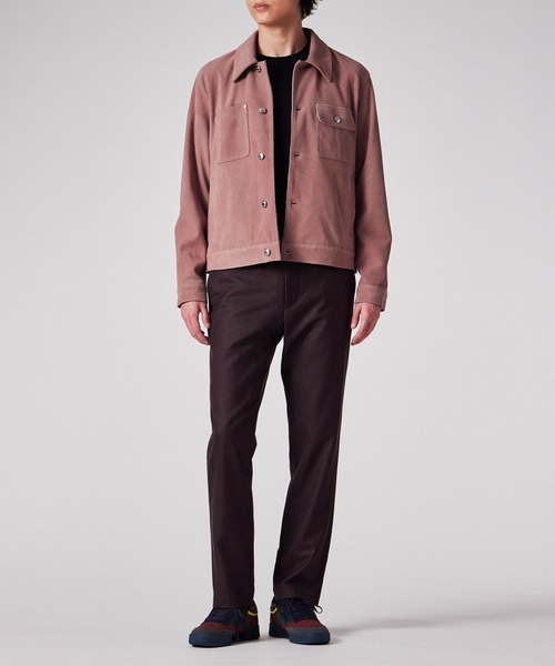 Paul Smith（ポールスミス）の「カラースエード ブルゾン / 153167 384ZLB（ライダースジャケット・メンズ・ダークオリーブ/ピンク・LARGE/MEDIUM/X-LARGE）」の11枚目の写真
