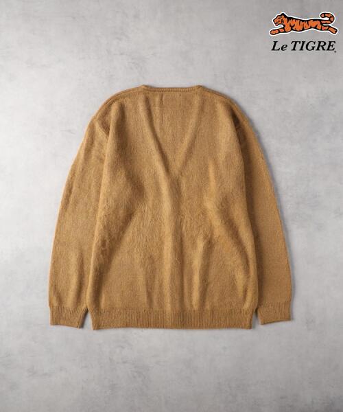 Right-on(ライトオン)の「Le TIGRE(ルティグレ)【メンズ】刺繍カーディガン(カーディガン/ボレロ・メンズ・ブラック/ベージュ・S/M/L/XL)」の11枚目の写真