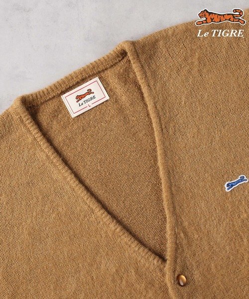 Right-on（ライトオン）の「【Le TIGRE】刺繍カーディガン（カーディガン/ボレロ・メンズ・ブラック/ベージュ・S/M/L/XL）」の14枚目の写真